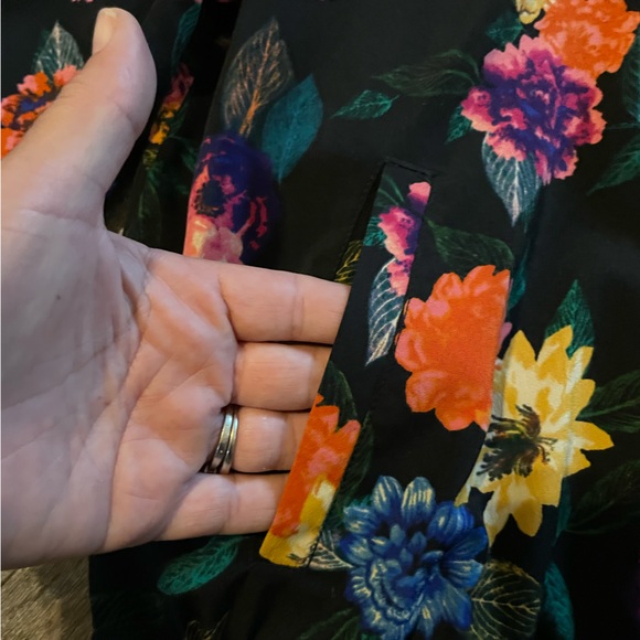 Ambar Floral Bomber Jacket Size XS Lined with Pockets - Picture 5 of 8